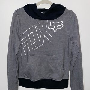 Black and Gray FOX Sweatshirt with White Lettering